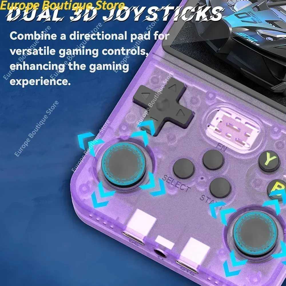 R36S Classic Retro Game Console with ARKOS System Video Games Single Card Portable Hand-held Gaming Console Kids Gift 35 InchT260316