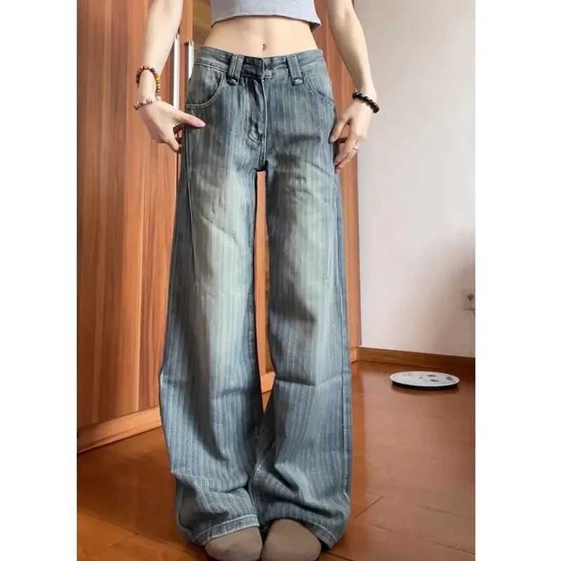 2025 Female Ins Retro High Waist Jeans Pants s Comfortable Denim Pants Women Casual Straight Leg Jeans Trousers M260317