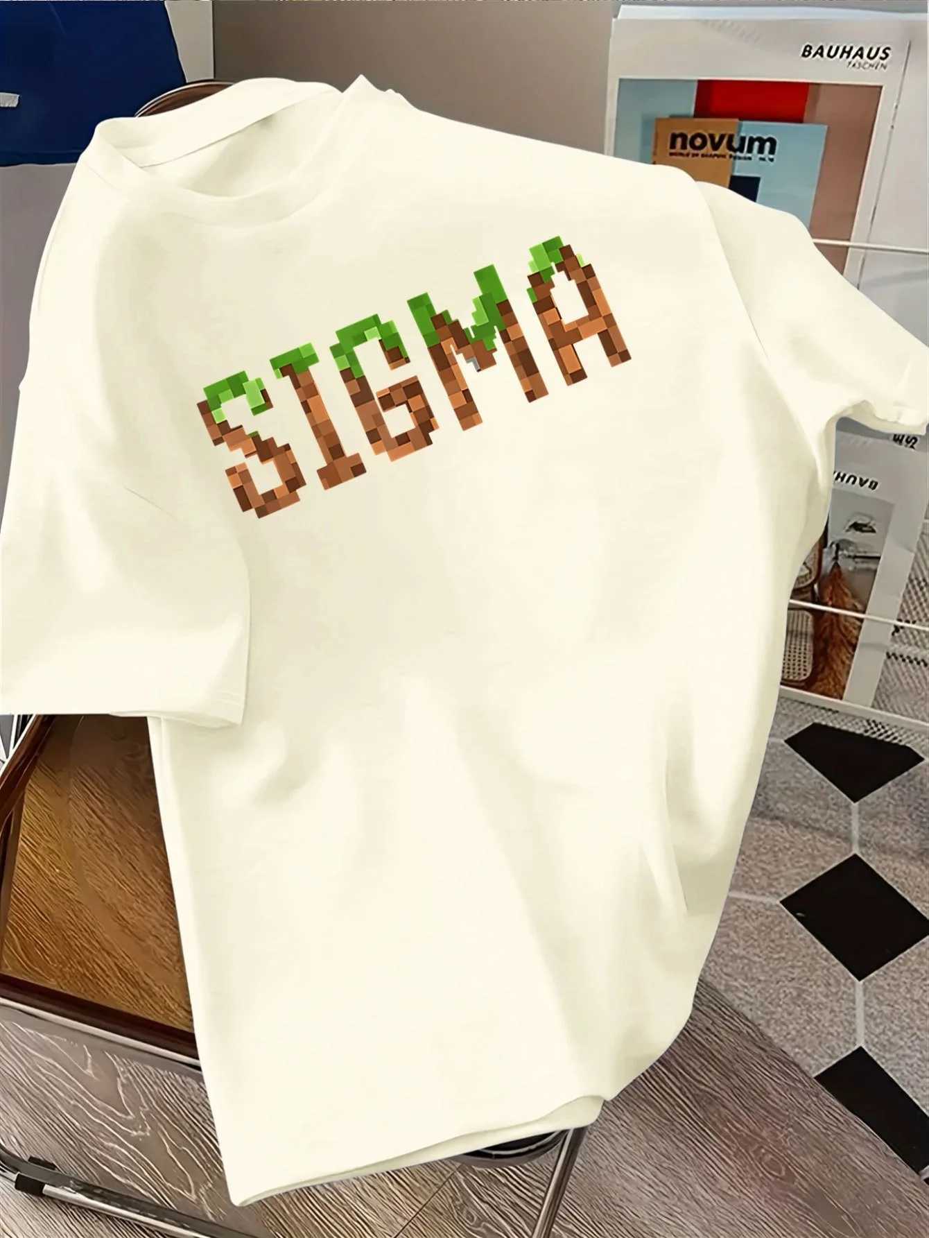 Mens Summer T-shirt Made of Cotton A Casual Summer Top with A Round Collar and Breathable Design Suitable for Casual Outfits M260317