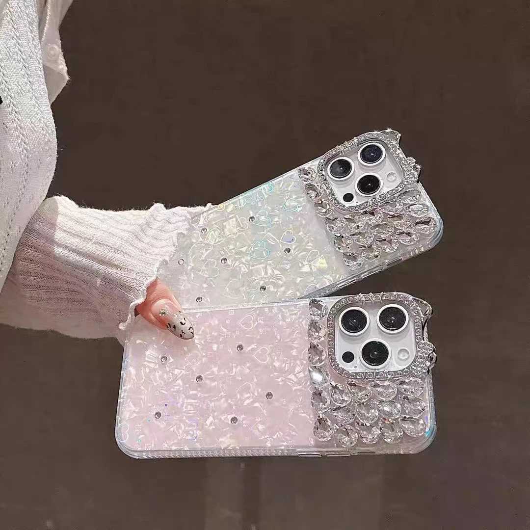 For iPhone 17 Pro Max 17Air 14 15 13 12 11 Pro 16 Plus Case Cat Ears Epoxy Gypsy Flash Diamonds Laser Shiny Bow Cover C260314