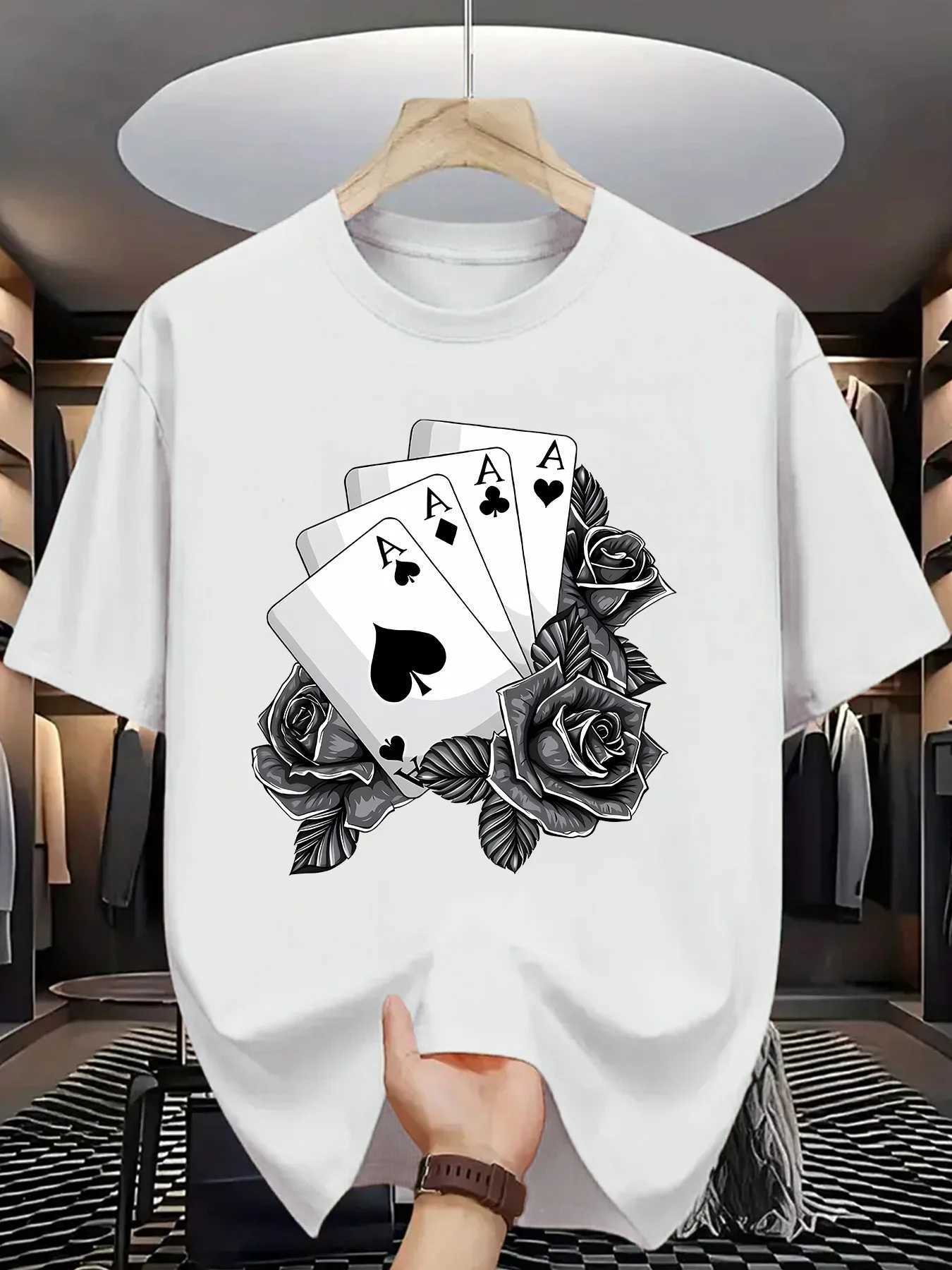 New Men Summer Fun and Fashionable T-shirt Suitable for Daily Casual Wear Versatile and Comfortable Loose Style 100 Pure Cotton M260317