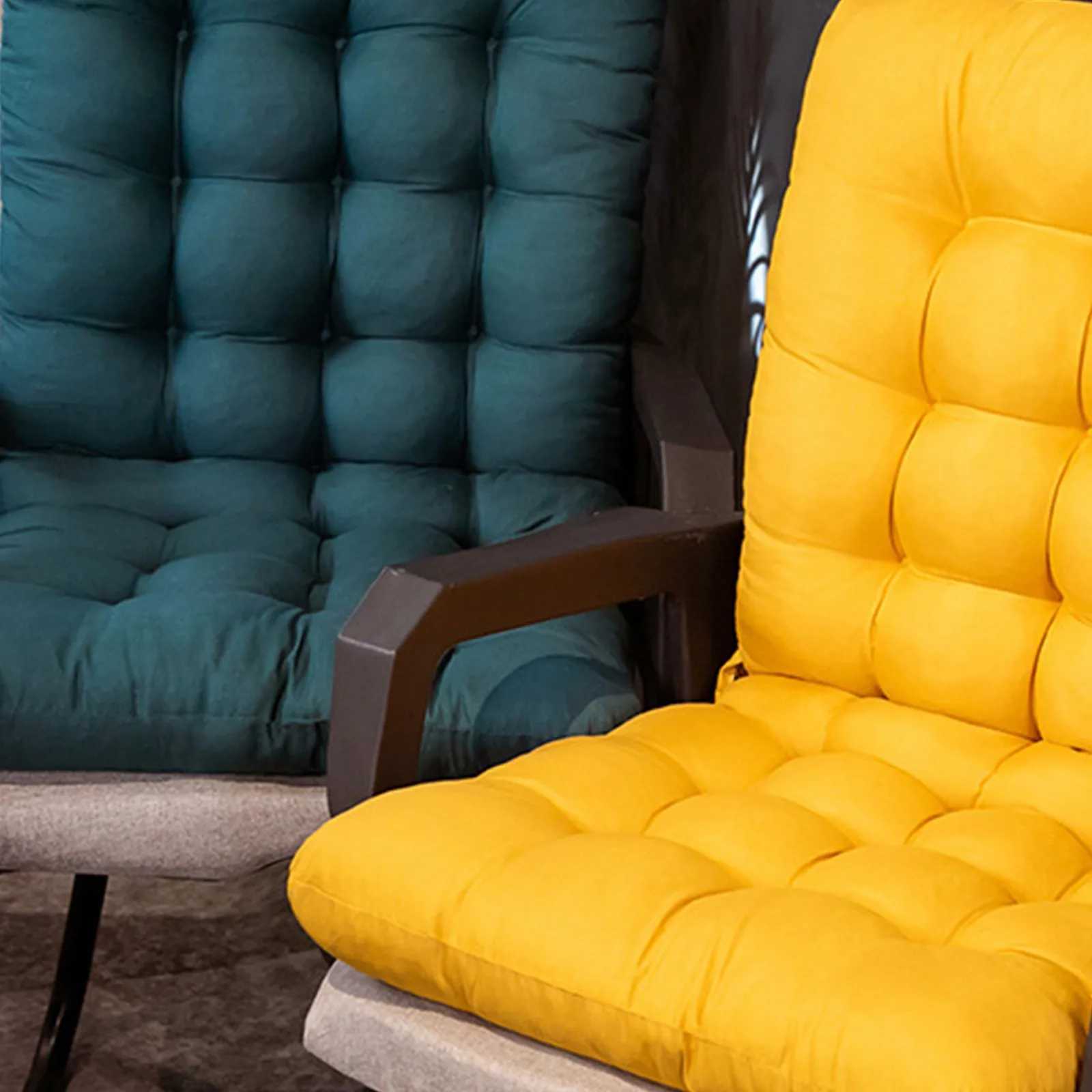 Summer Recliner Rocking Sofa Cushions Solid Color Soft and Comfortable Thickened Chair Cushions for Office Home Use D260317
