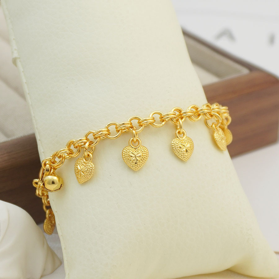 Saudi Muslim Gold Color Coins Bracelet 21k Gold Plated Elegant Balls Bangles Nigeria Brazilian Women Wedding Party Jewelry 250807