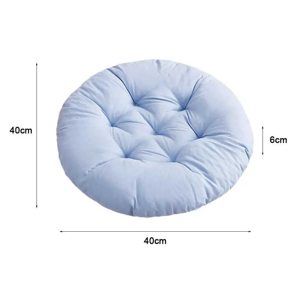 Fashion Nap Pillow Round Pad Solid Color Thicken Chair Cushion Non-slip Round Cushion Winter D260317