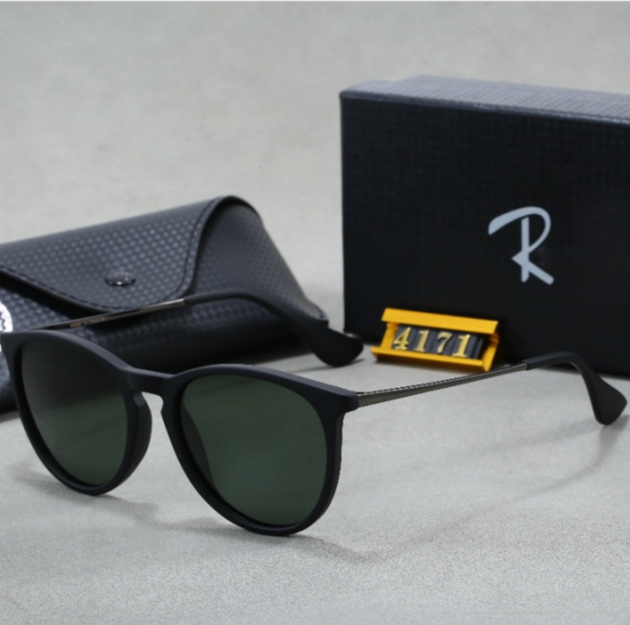 Fashionable polarized sunglasses designer for men and women. Brown shell, black metal frame, dark lenses. 4171 polarized sunglasses: Some colors have polarized light