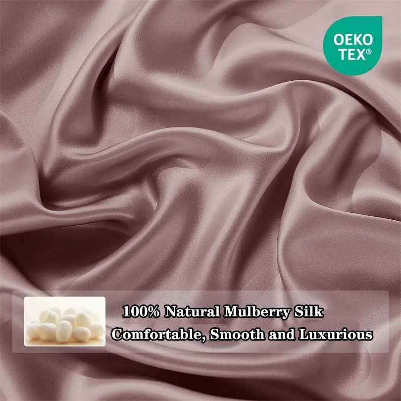 1pc Mulberry Silk Flat Bed Sheet Ultra Soft Comfortable Bedsheet Luxury Smooth Top Sheets Bed Linen 160/200/245/270cm Bed Cover D260317