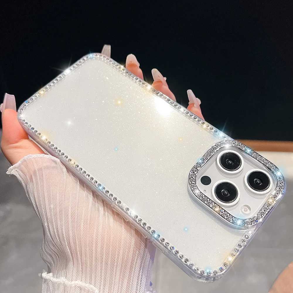 Bling Glitter Clear Phone Case For iPhone 17 Pro Max Case iPhone 13 15 14 16 Pro Max 17 Air Shockproof Silicone Soft Cover Funda C260314