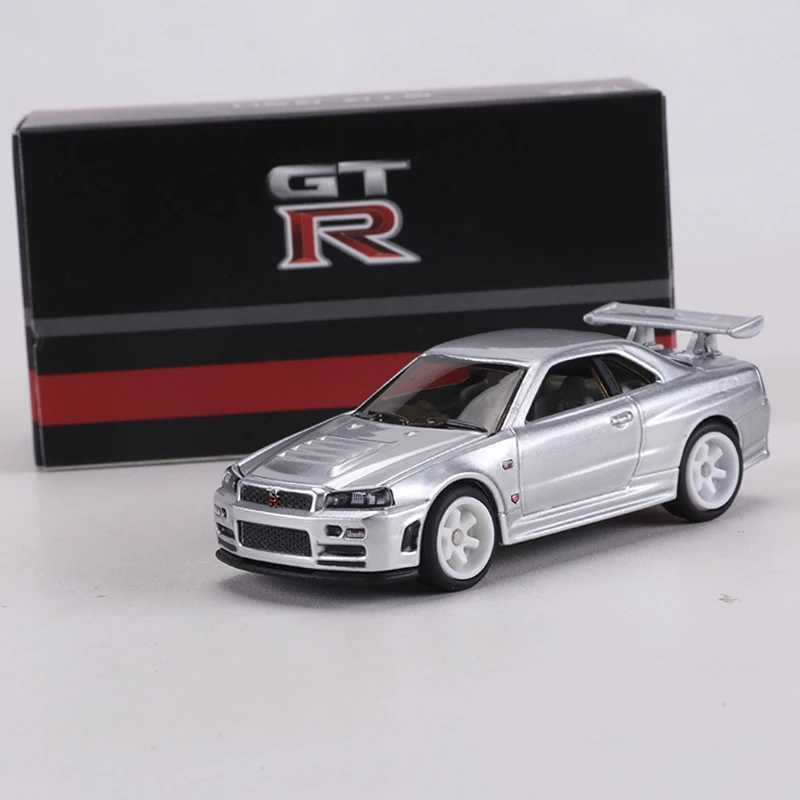 ZZC MODEL 164 GTR R34 Die-cast Alloy Car Model Toys Can Open The Hood D260317