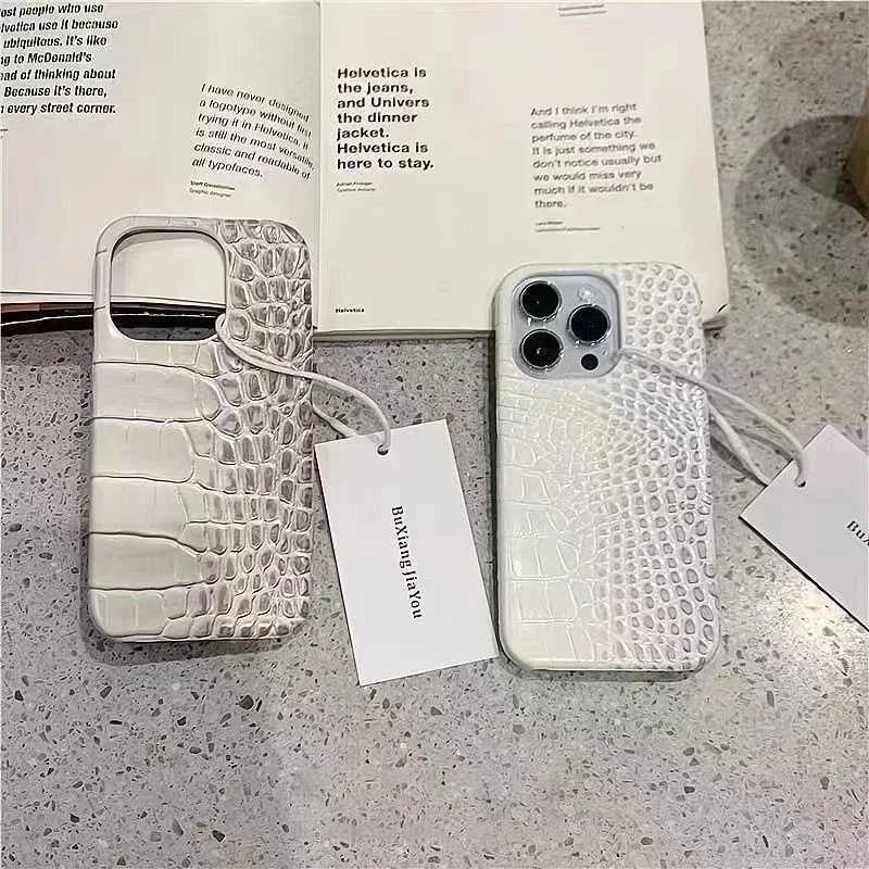 Gradient Crocodile Glossy Phone Case for iPhone 17/16/15/14/13/12/11 Pro Max Plus Series - Luxury HD Cover C260314