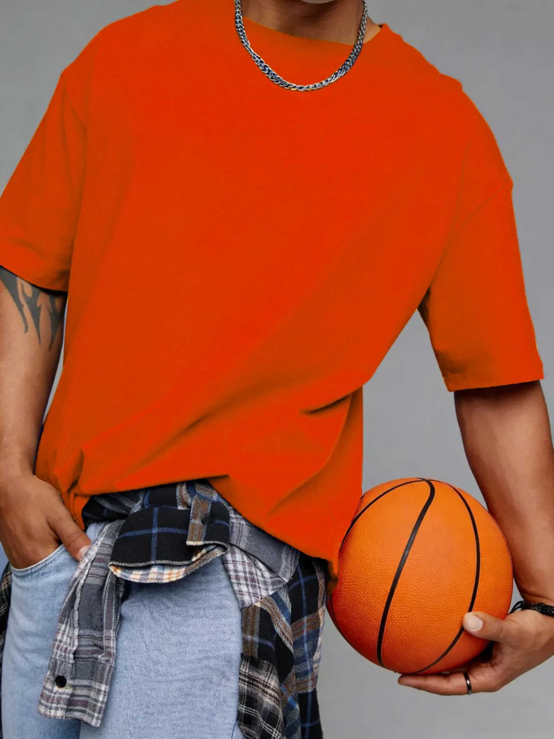 Summer Cotton Solid Short Sleeve Hip Hop Sport Youthful T Shirt Breathable Classic Tee Casual Loose Streetwear Fashion Soft Tops M260317