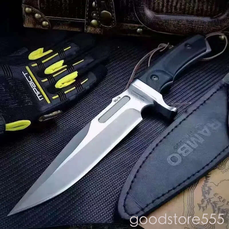 Rambo-MK Fixed Blade pocket knife Knife Kitchen Knives Rescue fixed blade knife Utility couteau EDC Tools