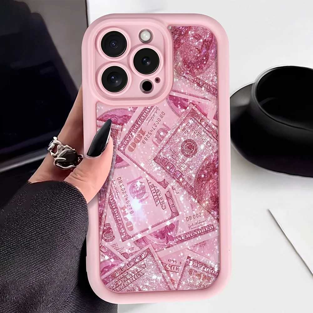 Dollars Fl-Coverage Banknote Design Silicone Phone Case For iPhone 17 16 15 14 13 12 11 Pro Max X XS XR 7 8 Plus Cover C260314