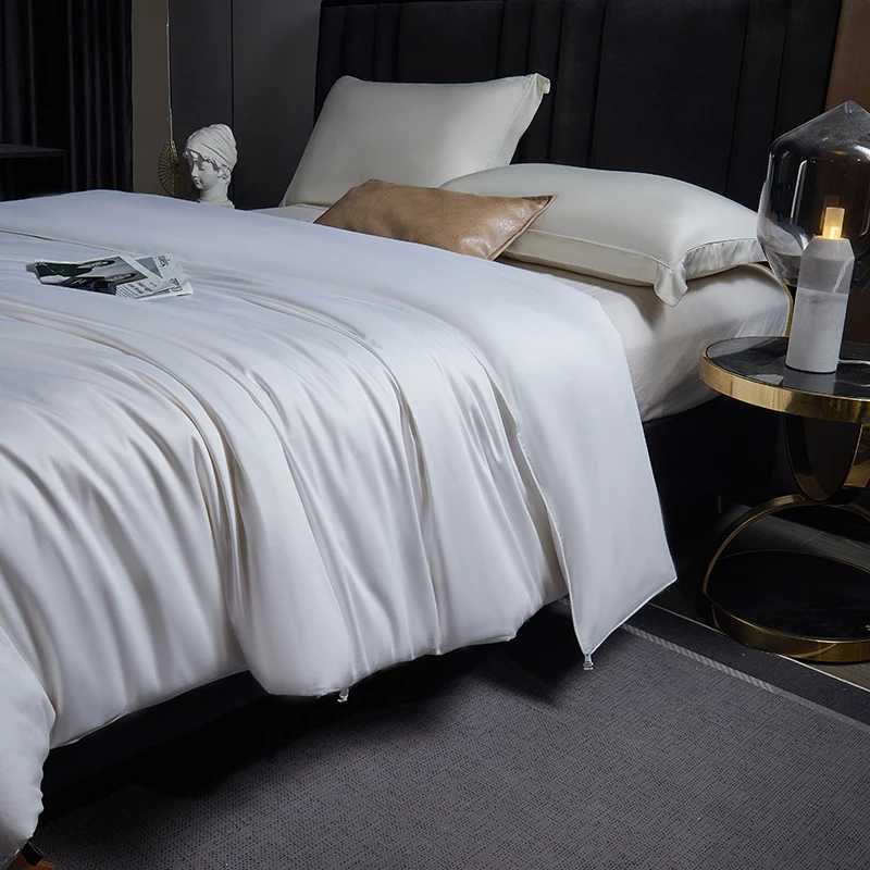 Double Person Summer Silk Quilt Handmade Long-fiber Silk Cool Moisture-wicking Bedding D260317