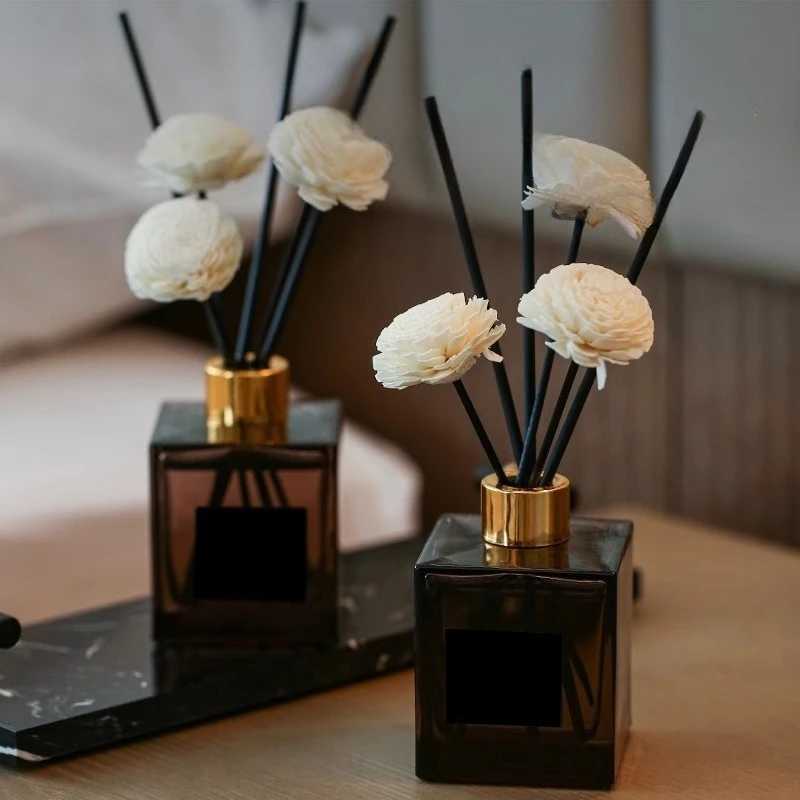 50ml Flameless Home Fragrance Room Perfume Liquid Air Freshener Reed Diffuser Home Decor Square Bottle Aromatherapy Diffuser D260317