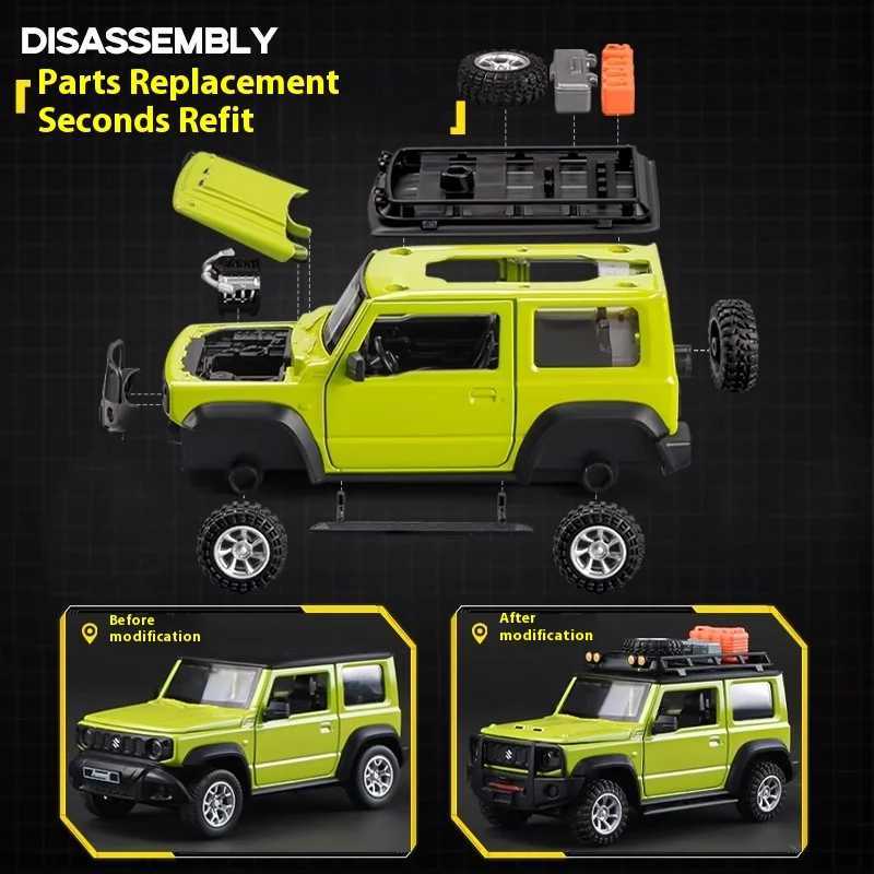 CCA 132 Suzuki Jimny Assembly Edition Alloy Diecast Model Collect Modified Car Toys Give A Festival Gift To Your Boyfriend D260317