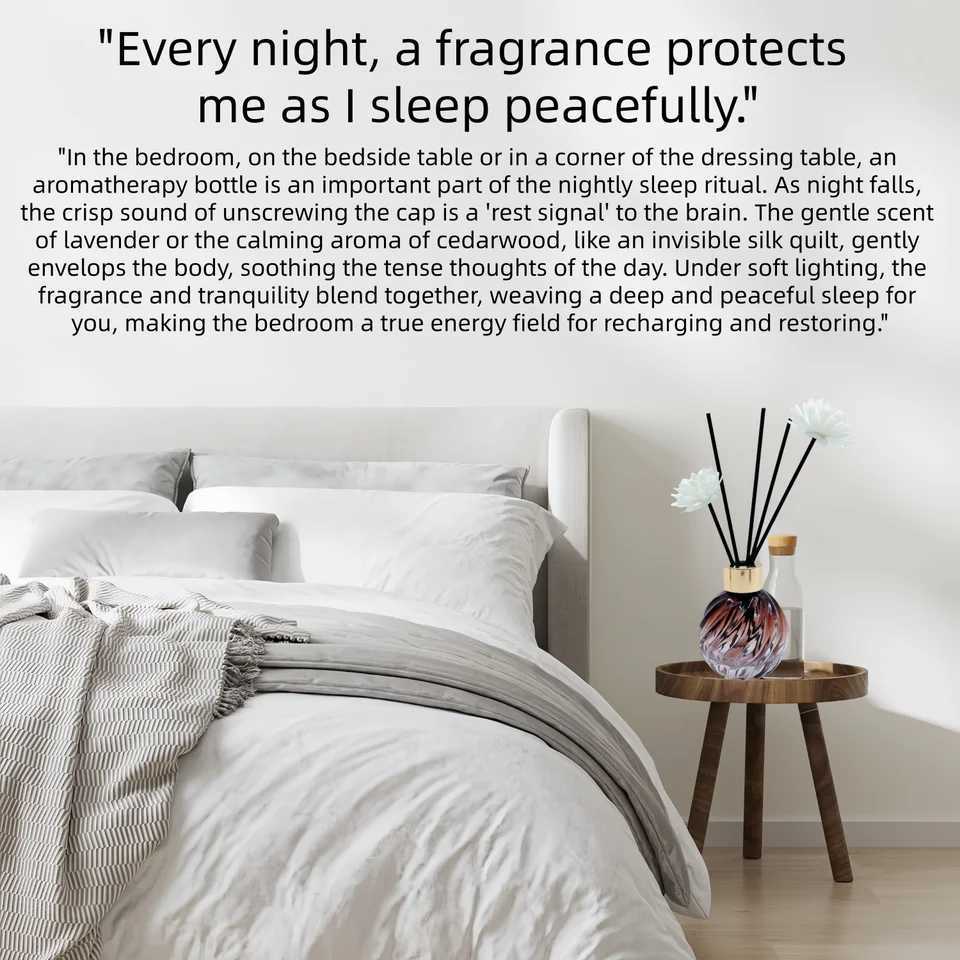 Bottle 100ml PinePatternedR oundG lassB ottlew ithR attana ndF oamF lowersB eautifulH omeD ecorationF ragranceD iffuserf orB edrooma ndL iving D260317