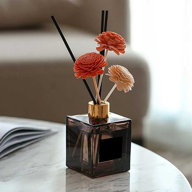 50ml Flameless Home Fragrance Room Perfume Liquid Air Freshener Reed Diffuser Home Decor Square Bottle Aromatherapy Diffuser D260317