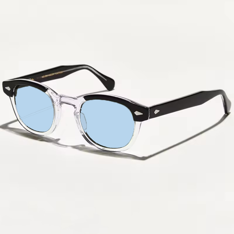 Lemtosh Sunglasses Johnny Depp Polarized Men Optical Glasses Round Women Clear Lens Luxury Brand Vintage Acetate Frame Driver's Shade IVSTA Fashi