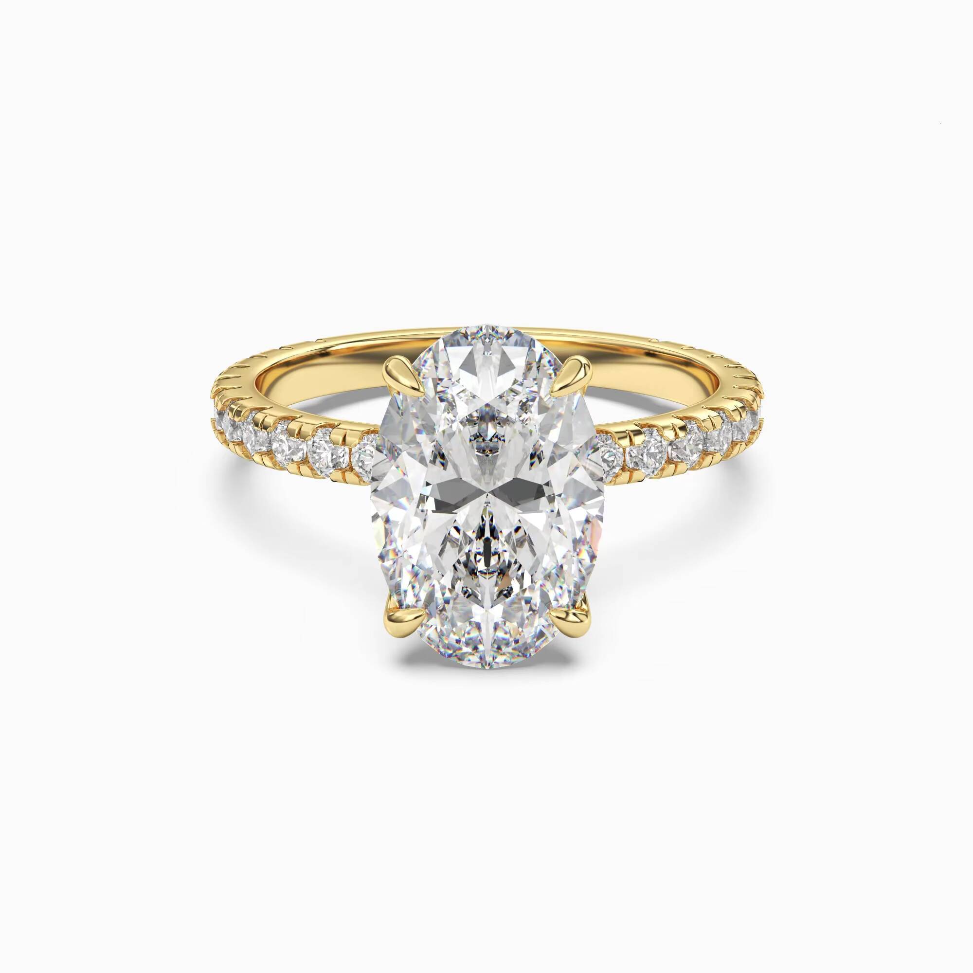 Factory Custom 14k 18k Gold Lab Grown Diamond Rings 05ct 1ct 2ct 3ct IGI Certified D VVS Lab Grown Diamond Jewelry