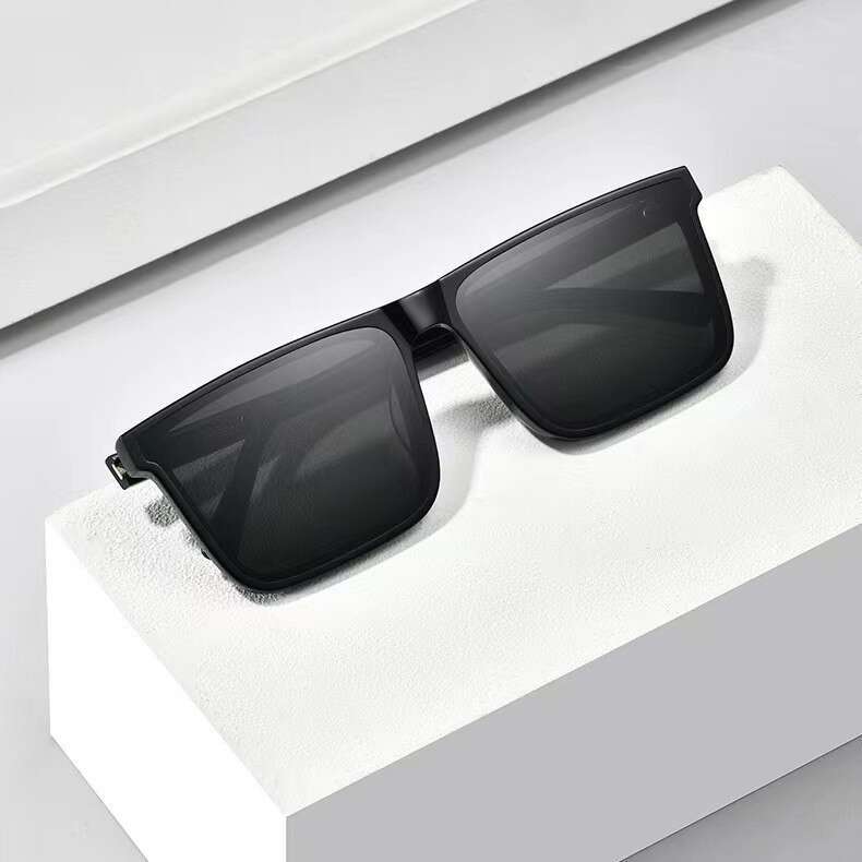 Fashion Korean Style Personality Square Frame High-End Men's Polarized Sunglasses Trendy Chunjinqiuli
