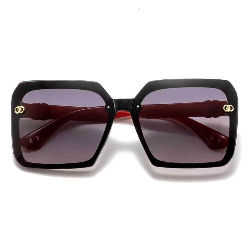 New European American Style Large Women, Fashionable And High-End, UV Protection, Trendy Square Frame Sunglasses For Women Chunjinqiuli