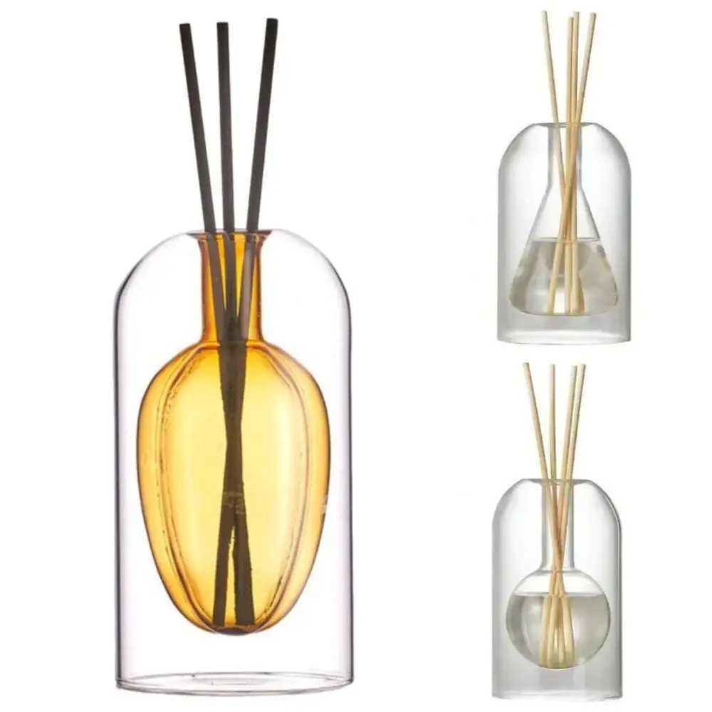 Creative Aromatherapy Diffuser Bottle Minimalism with Diffusers Sticks Essential Oil Evaporation Bottle 130/200ML Exquisite D260317