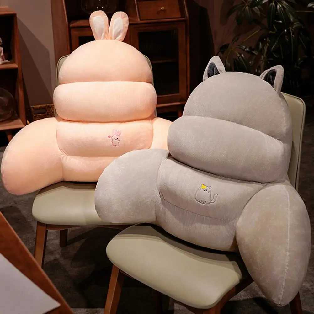 Bed Rest Reading Pillow With Arm Support Zipper Design Super Soft Fully Filled Backrest Support Sofa Couch Pillow Cushion D260317