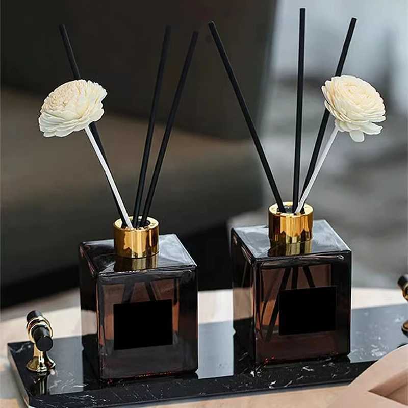 50ml Flameless Home Fragrance Room Perfume Liquid Air Freshener Reed Diffuser Home Decor Square Bottle Aromatherapy Diffuser D260317
