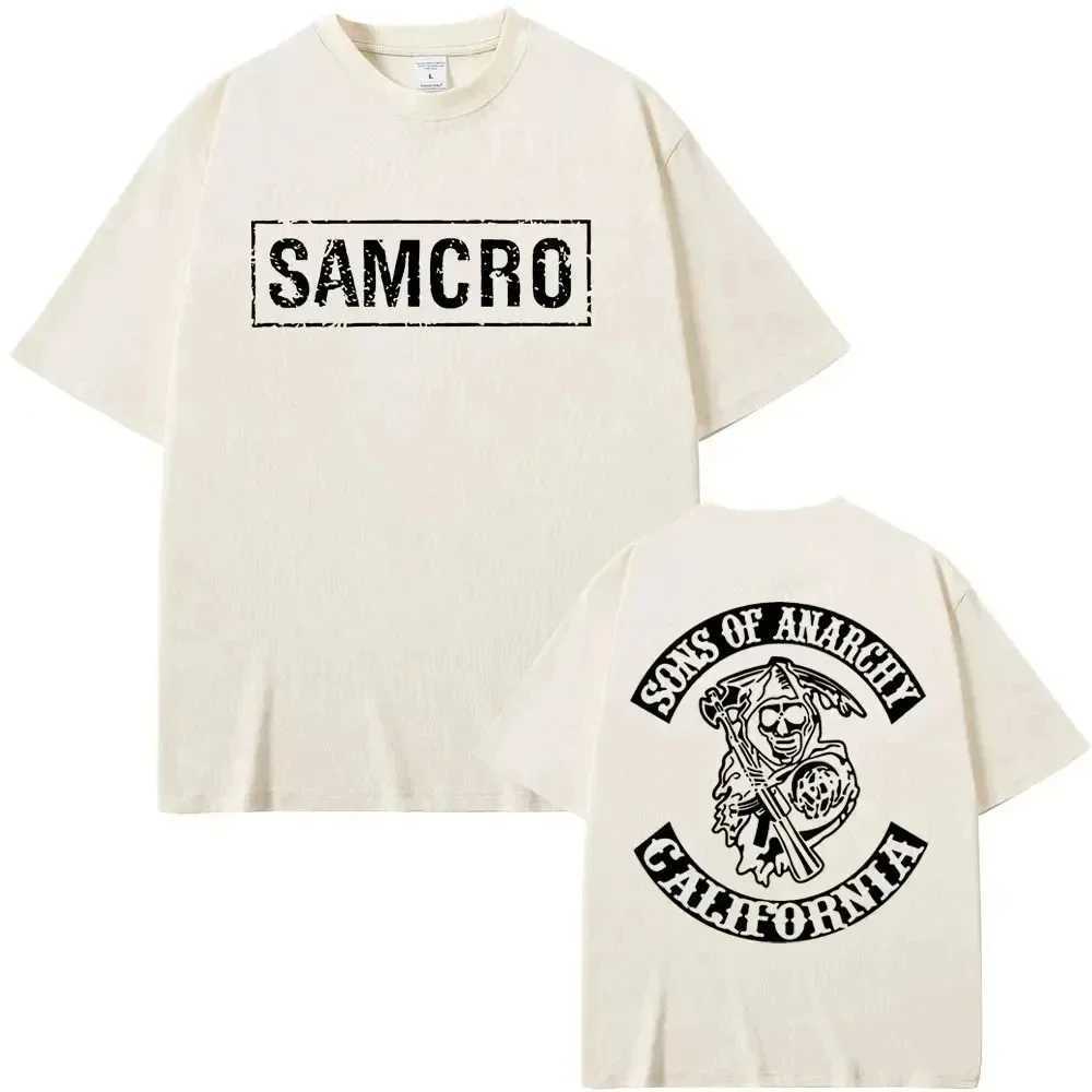 Sons of Anarchy SAMCRO Men women T-shirt Brand Fashion Big Size Top Casual Short Sleeve Streetwear New Arrival Tee M260317