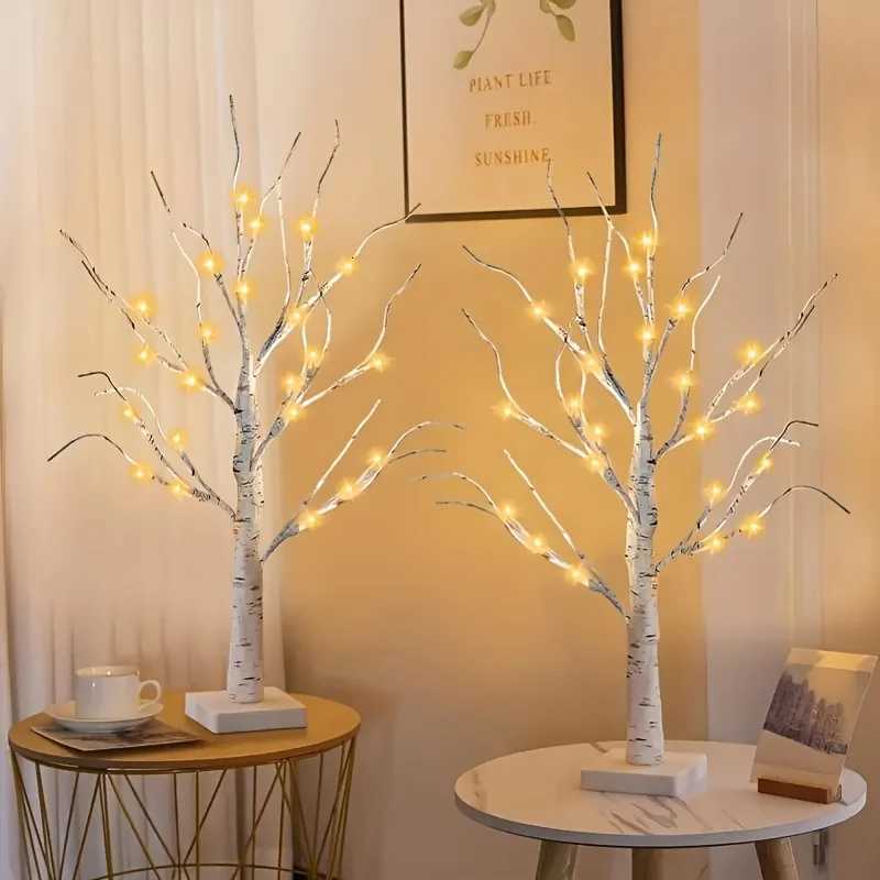 LED Birch Tree Lights Adjustable Twinkling Branches for Easter/Xmas/HalloweenUSB/3AA PoweredParty Bedroom Stage Indoor Decor H260316