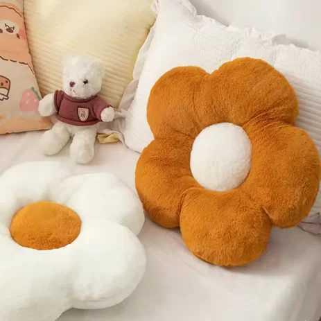 Flower Pillow Plush Throw Soft Plant Chair Cushion Living Bedroom Home Decorative Pillows Sofa Cushions Birthday Gifts 35/50cm D260317