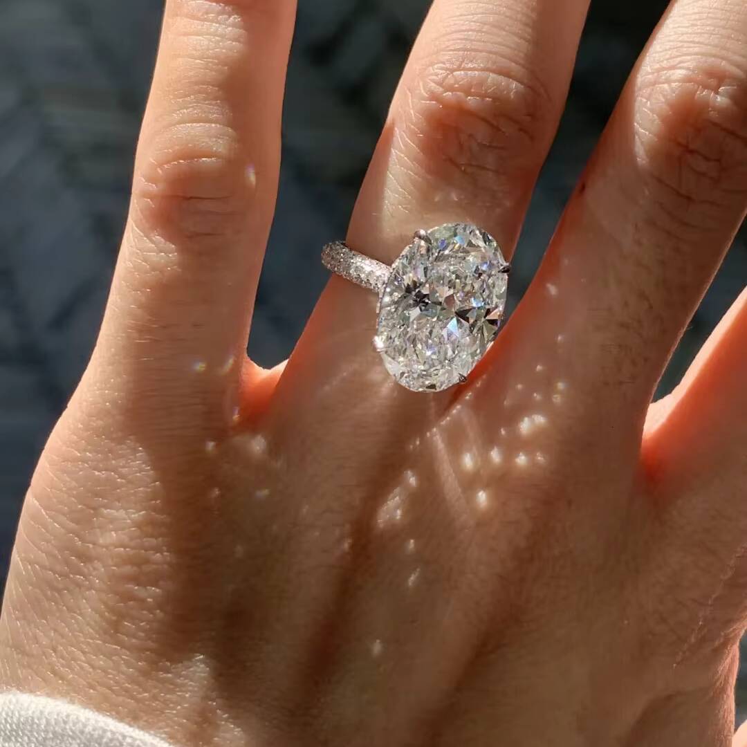 Factory Custom 14k 18k Gold Lab Grown Diamond Rings 05ct 1ct 2ct 3ct IGI Certified D VVS Lab Grown Diamond Jewelry