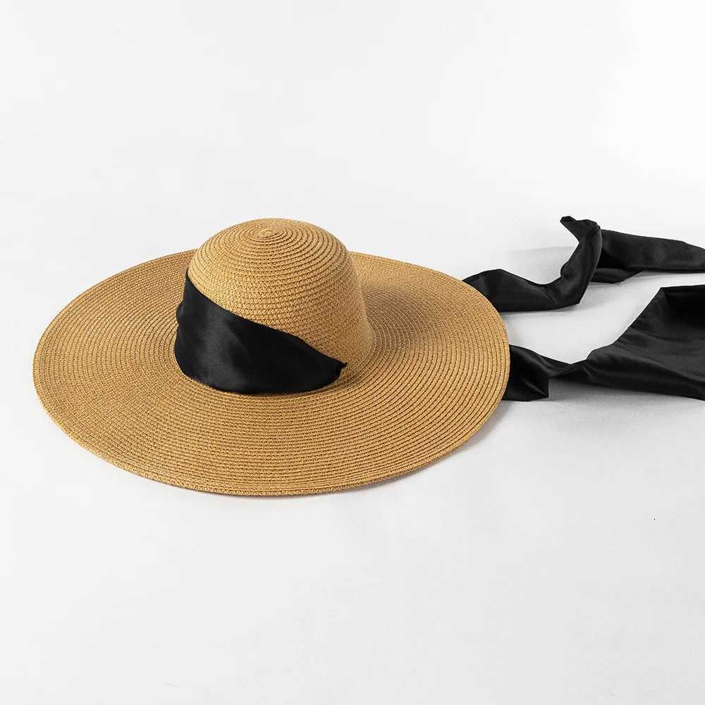 USPOP New Fashion Casual Wide Strap Dome Straw Hat for Women Wide Brim Beach Hat H260317 - view 6