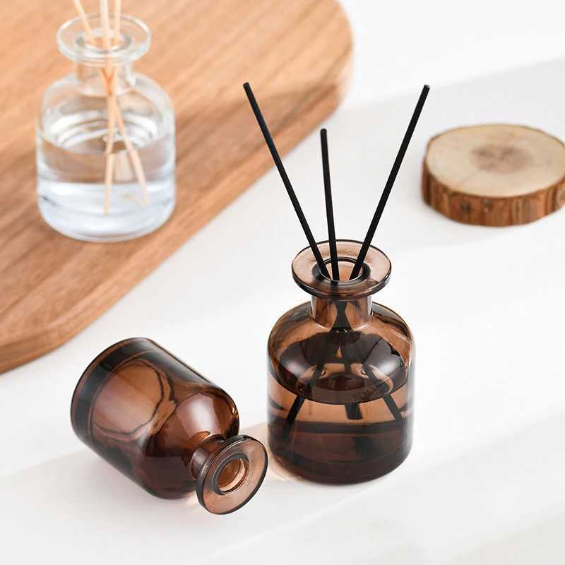 1 Pc 50ml Home Fragrance Empty Bottle Rattan Purifying Air Aroma Diffuser Set Essential Oil Bottle For Room Office Decoration D260317