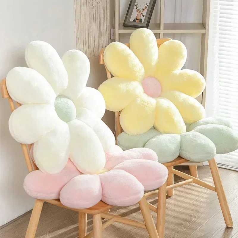 60CM 8-petal Chrysanthemum Pillow Bed Head Flower Petal Shaped Cushion Chair Sofa Cushion Cute Pillow Floor Cushion D260317