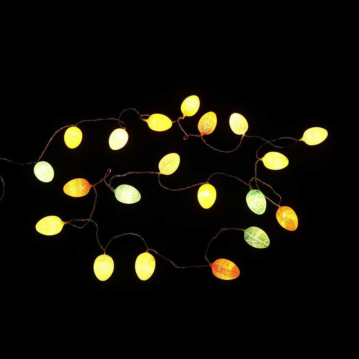 Easter Egg String Light 20 Leds Warm Glow USB Powered Low Heat Output Decor for Living Room Bedroom Garden String Light H260316