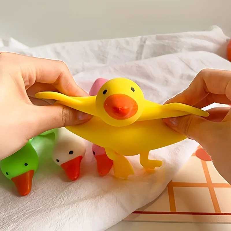Squishy Antistress Duck Fidgets Toys Cute Goose Animals Vent Toys for Kids Adults Decompression Stretch Toys Friends Best Gift H260317