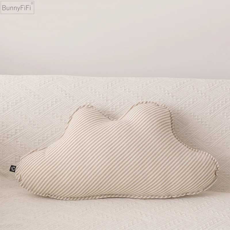 Pillow Cloud Star Knot Sugar Decoration Moon Shape Cushion Stripe Soft for Kids Room Party Sofa Chair Car D260317