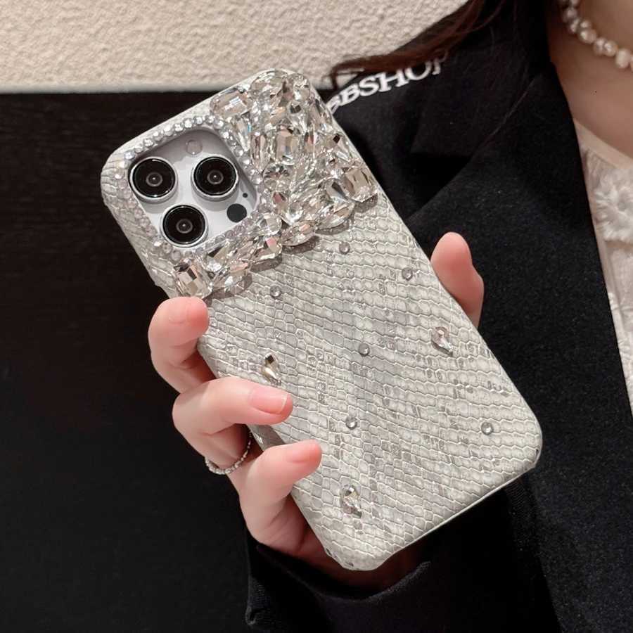Snake Skin Designer Mobile Phone Case for iPhone 16 15 14 13 Mini 12 11 Pro Max X Xs Xr 8 7 Plus Shockproof Bumper Cover C260314