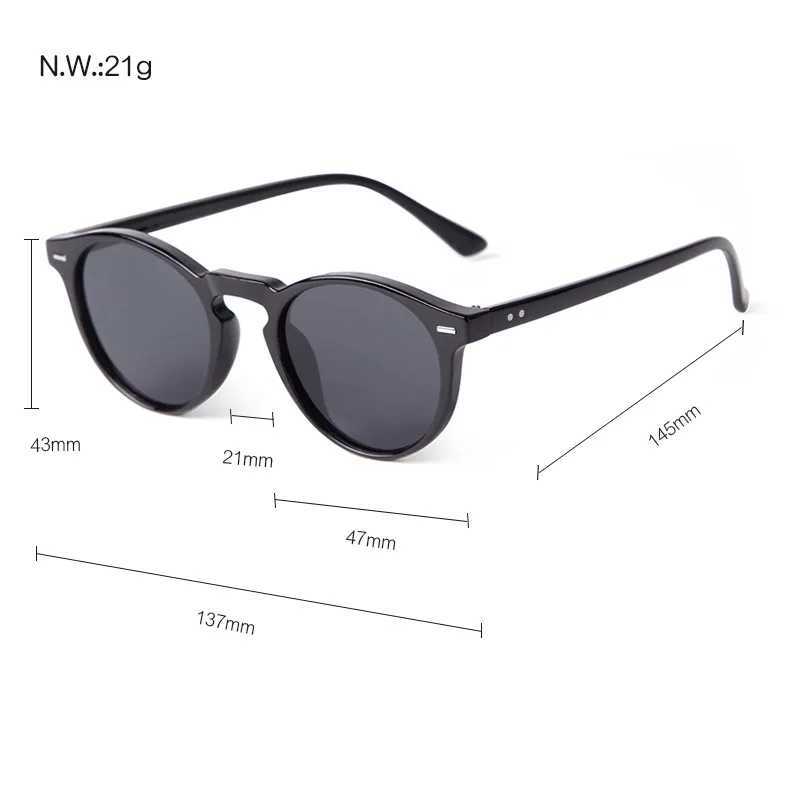 Fashion Vintage Round Sunglasses Women Men 2024 Brand Design Retro Rivet Yellow Blue Lens Square Sun Glasses Male Female Goggles H260316