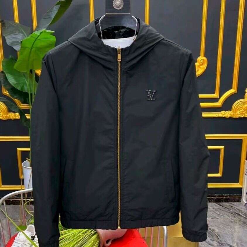 Reversible Spring Autumn New Men's High-End Hooded Double-Sided Jacket Fashionable And Versatile Casual Wear Asia Size
