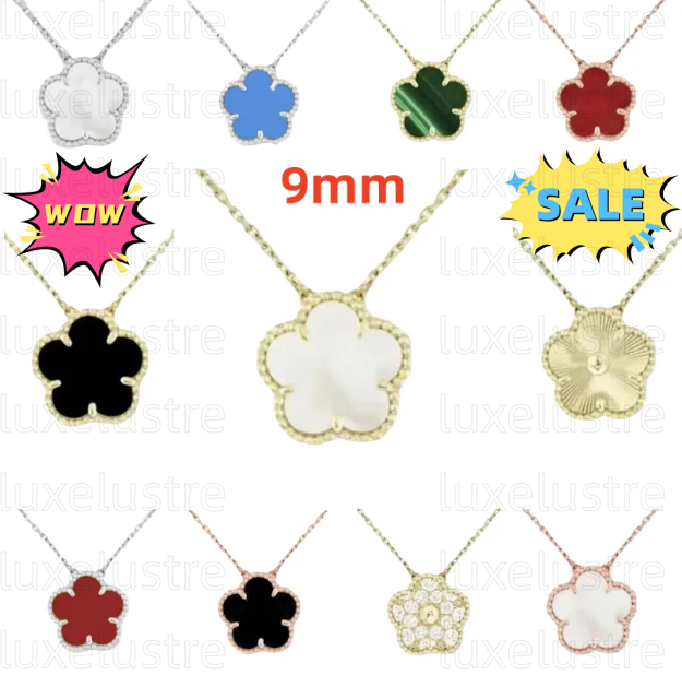 New Classic brand designer natural gemstone clover necklace fashionable white shell mother V gold clover single flower necklace jewelry wholesale free shipping