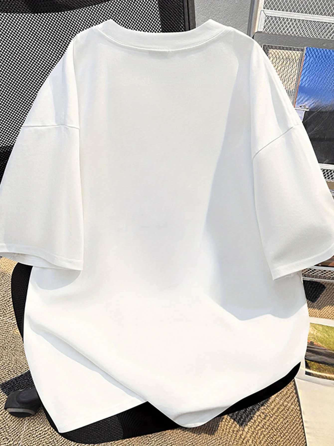 Men Summer Cotton Minimalist Style Short T-shirt Sporty and Casual Style Various Designs Loose Fit Fashionable and Versatile Top M260317