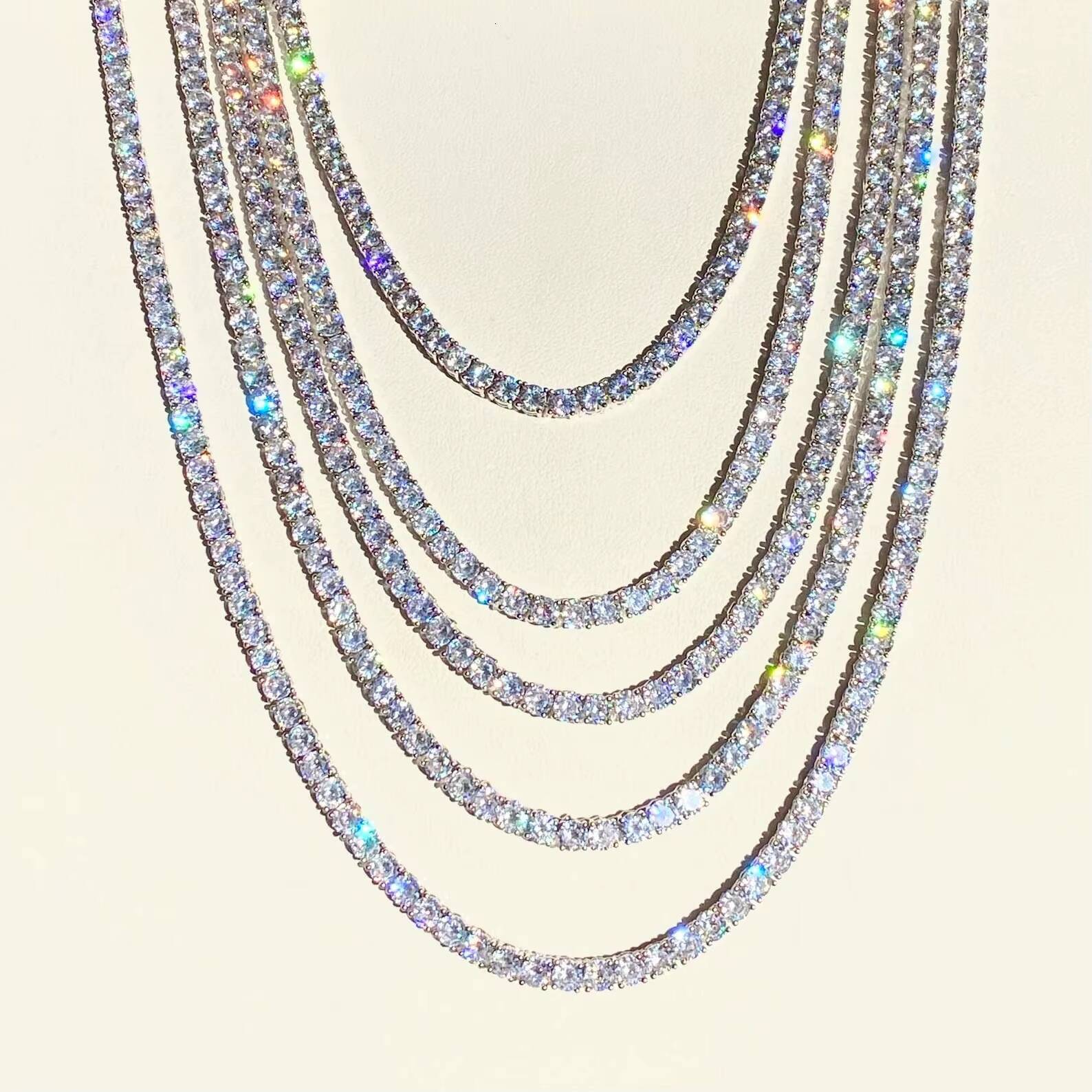 IGI Certified VVS Brilliant Cut Moissanite Cross Chain Custom Tennis Chain Iced Hip Hop Necklaces Womens Party
