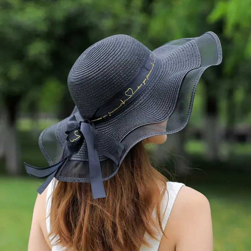 Beach Straw Hat For Women In Summer Korean Style Large Brim Sun Protection Hat Versatile Fashion Vacation Beach Hat H2603171 - view 5