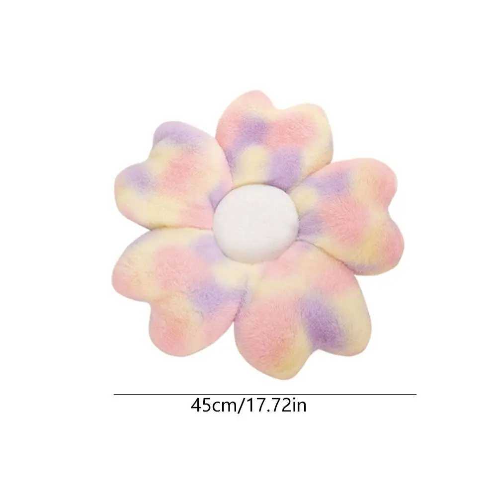 Sofa Cushions Colorful Flower Pillow Soft Fluffy Petals Seat Cushion Hip Protective Cherry Blossom Mat For Home Office Bedroom D260317