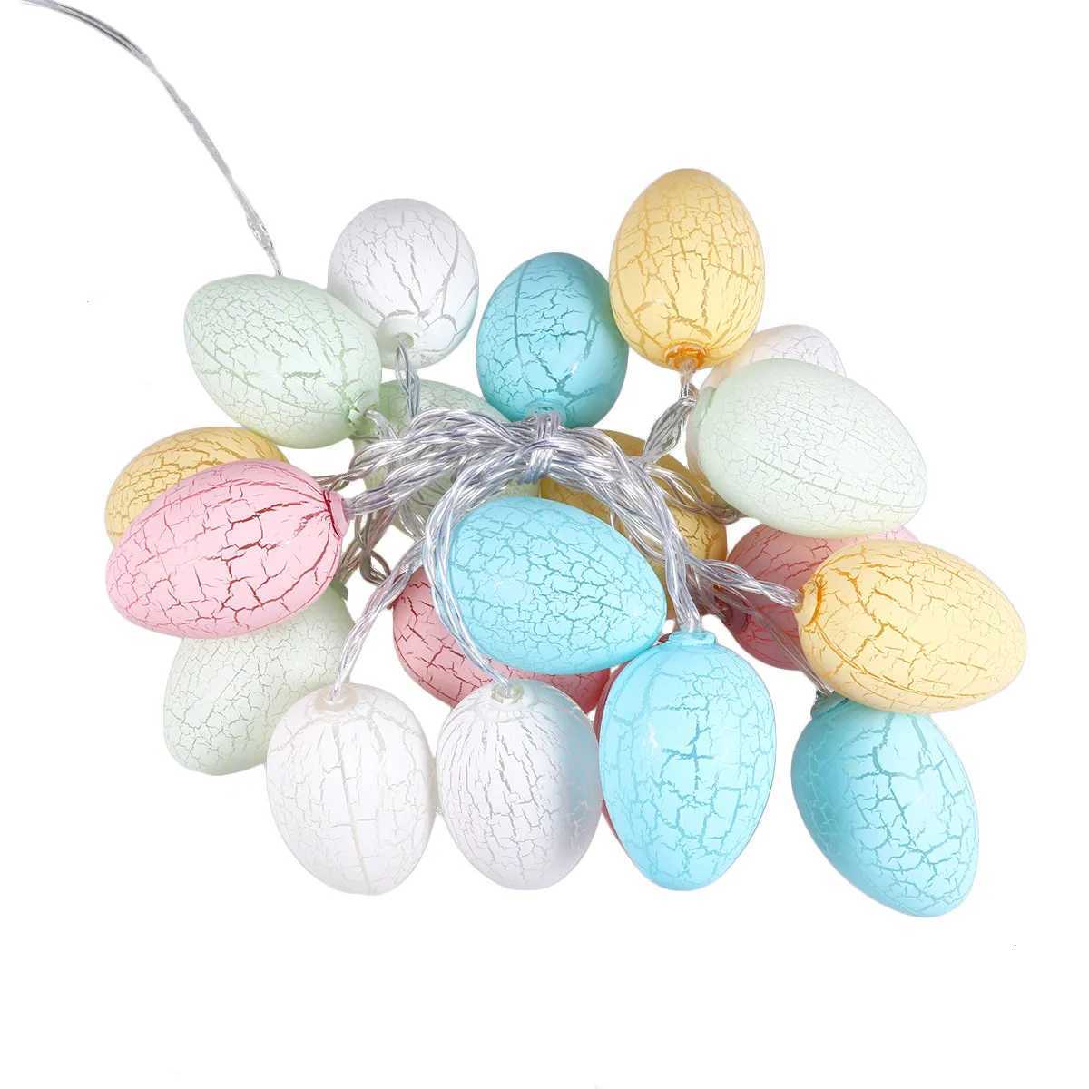 20 Leds Egg Shape String Lights Colorful Easter Decorative Lamp USB Powered High Brightness Low Power Consumption for Holiday H260316