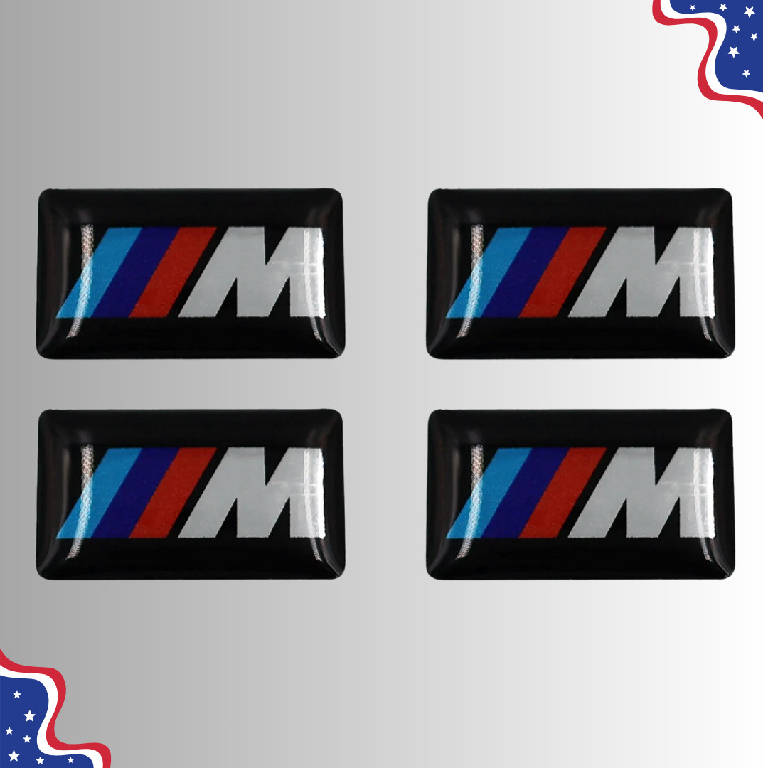 50 PCS For BMW M SPORT WHEEL M BADGE STICKER EMBLEM DECAL
