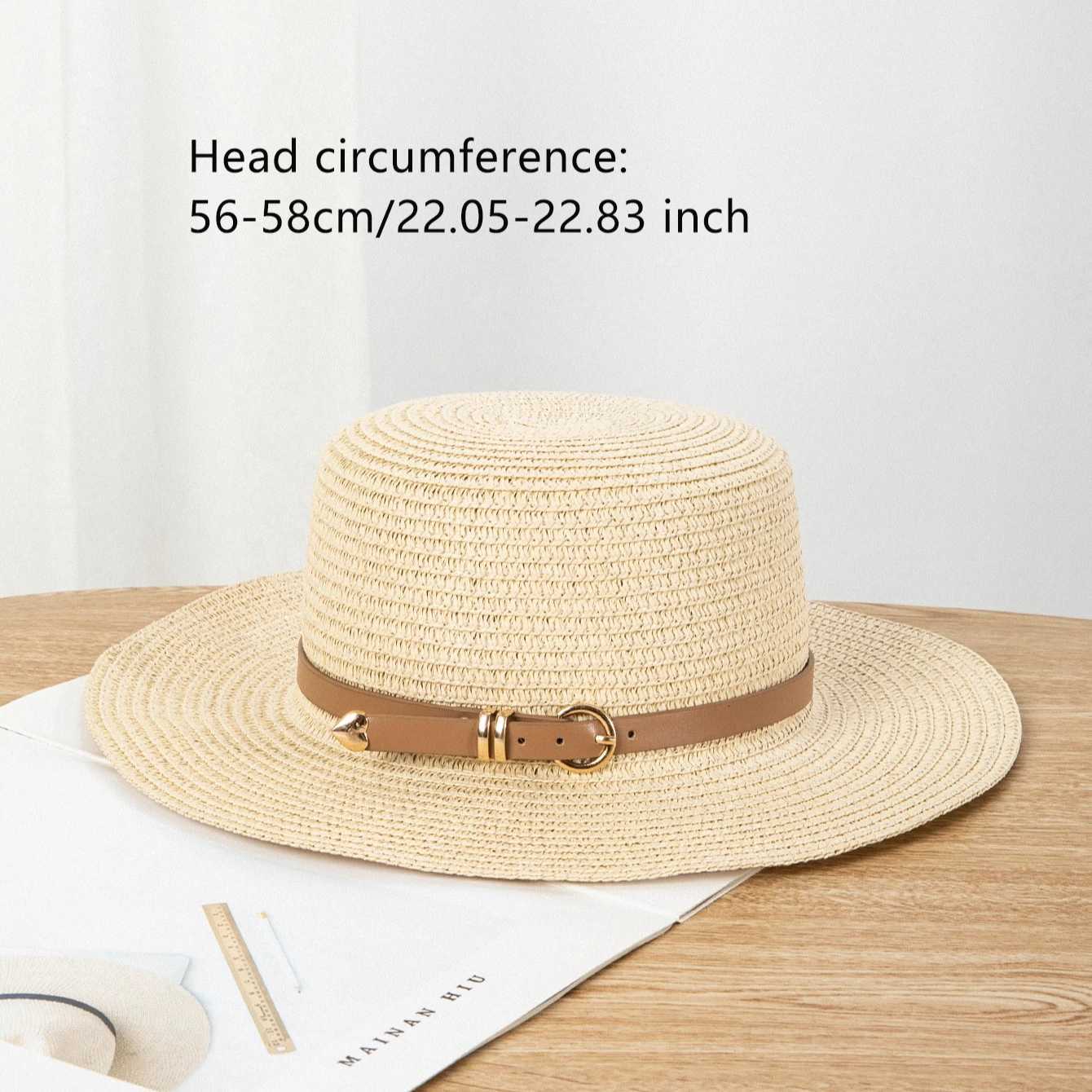 New summer and spring womens styles - Beach style - Wide-brimmed hat - Casual vacation foldable straw hat - Sun hat H260317 - view 7