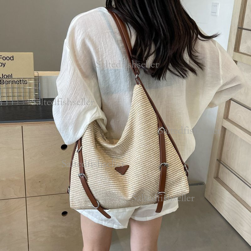 2026 Luxury Brand Women's Retro Shoulder Bag Trendy Large Capacity Commuting Backpack Versatile Lightweight Leisure Vacation Travel Bag Fashion H